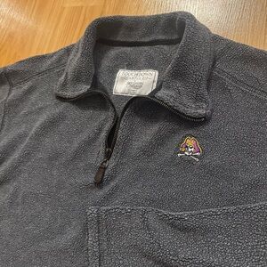East Carolina University ECU Pirates Fleece Quarter Zip Pullover- Men’s Large